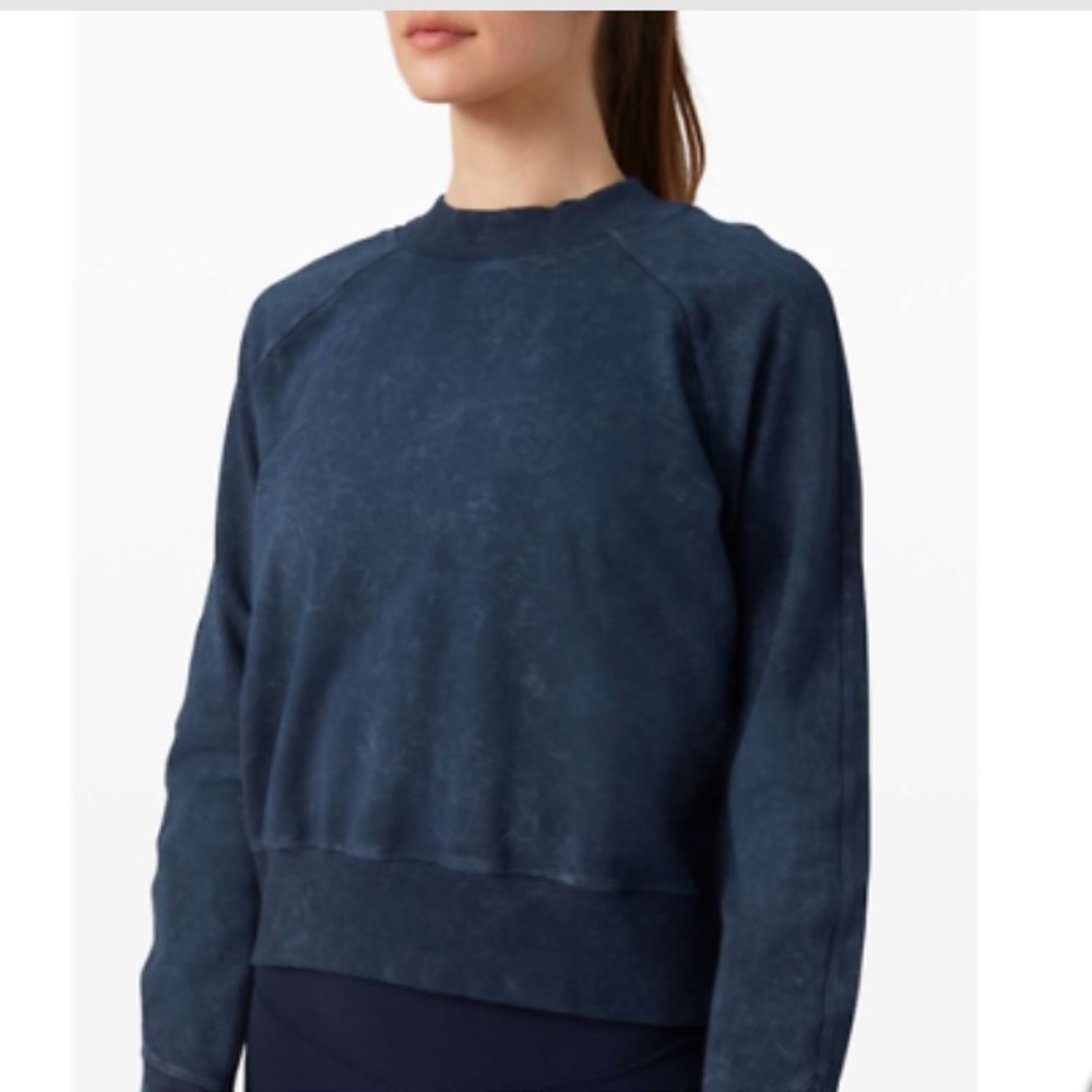 Lululemon ready roll crew * Acid Rubber Dye True Navy